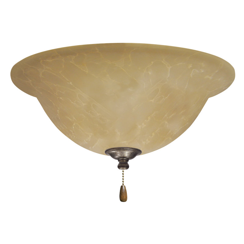 Darby Home Co 3Light Alabaster Glass Shade Bowl Ceiling Fan Light Kit Wayfair